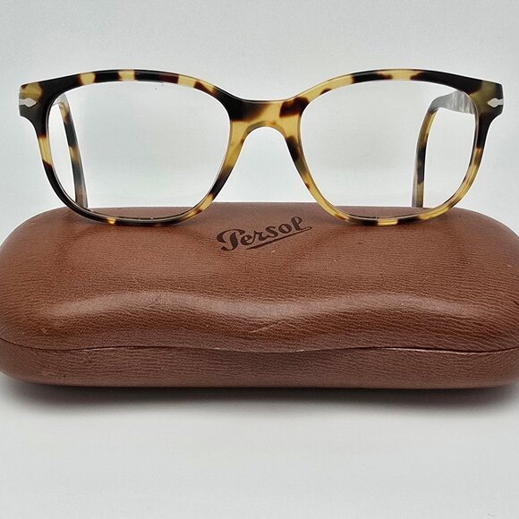 Persol 2876-V 124 Yellow Havana Eyeglasses Frame w/ Case...